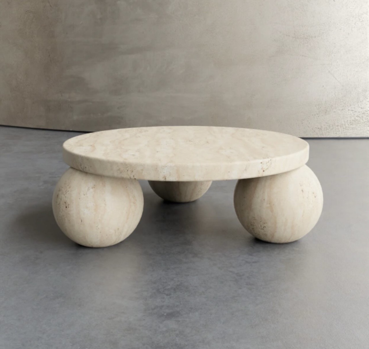 Travertin salontafel Noé