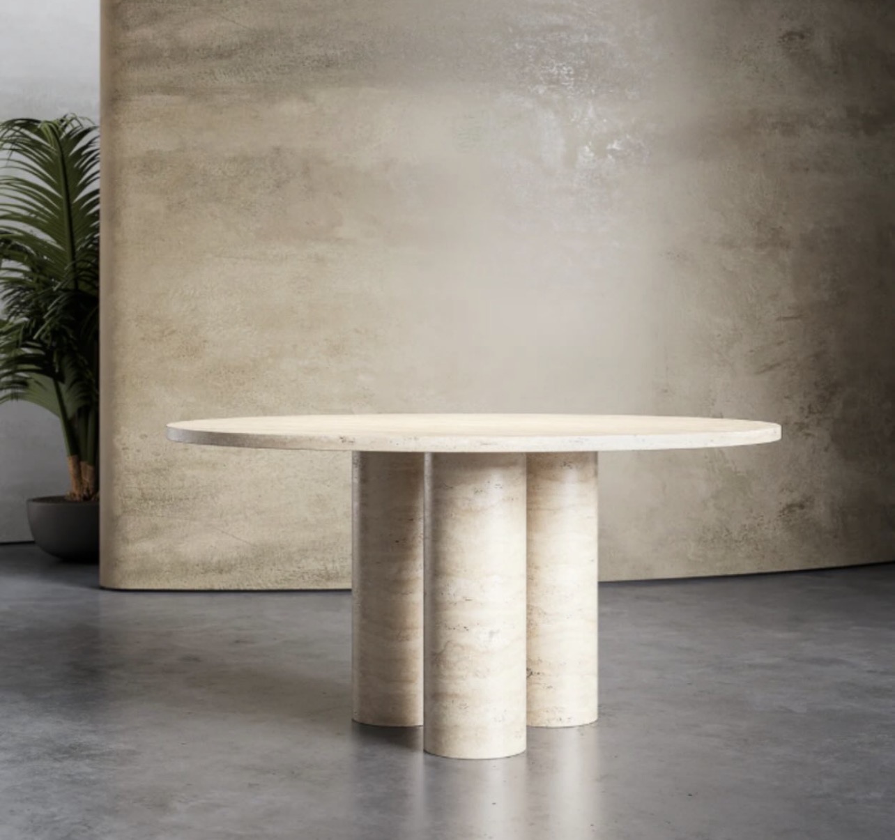 Travertin salontafel Tria